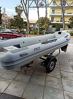 Tube replacement on a Fost inflatable boat, after