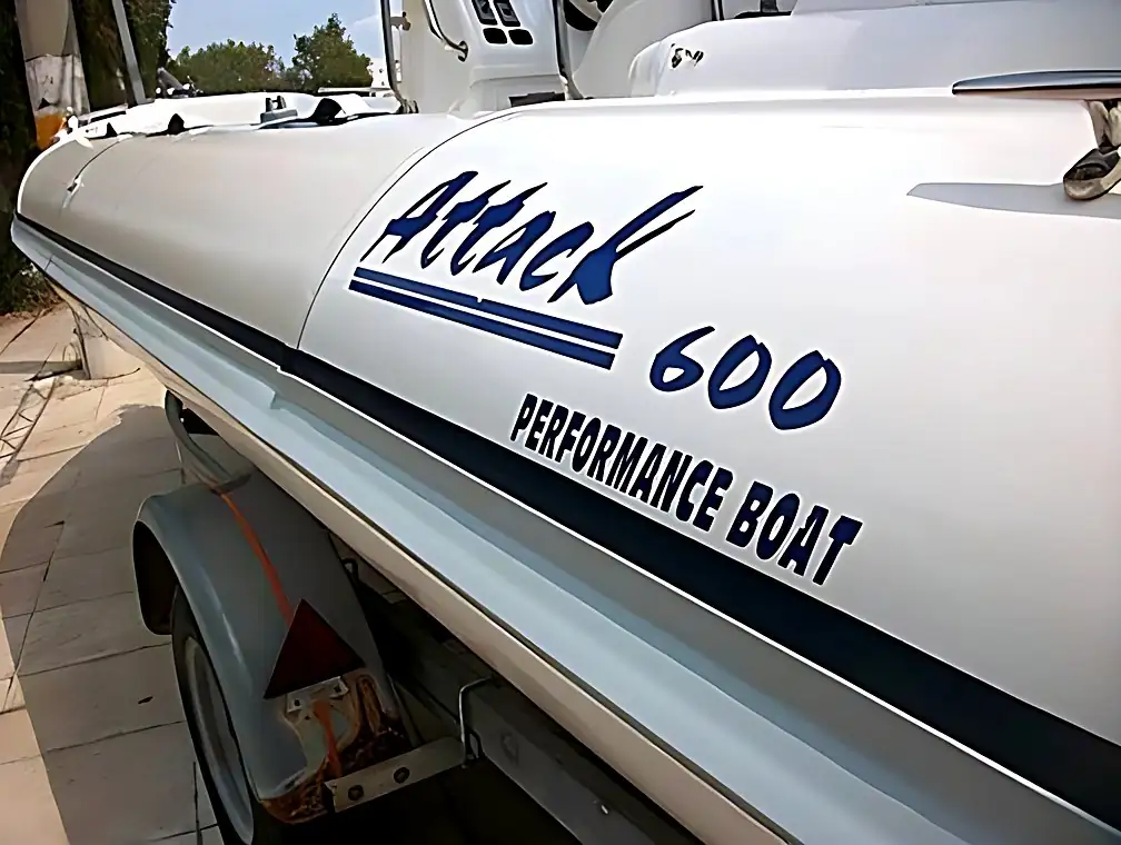 Rubbing strake replacement inflatable boat Attack, after