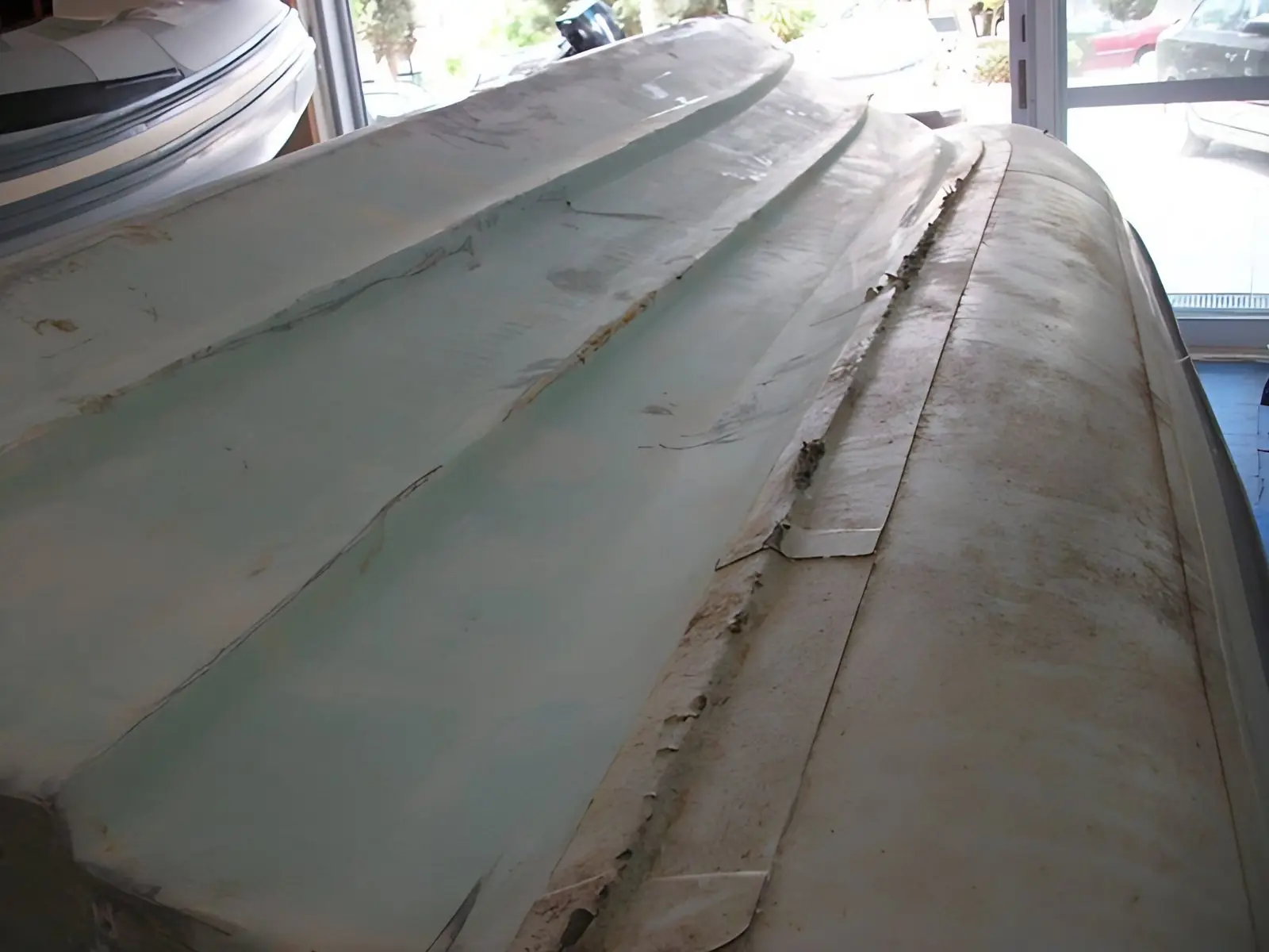 Full service and replacement of external sealing tapes on an Orizon inflatable boat, photo 1