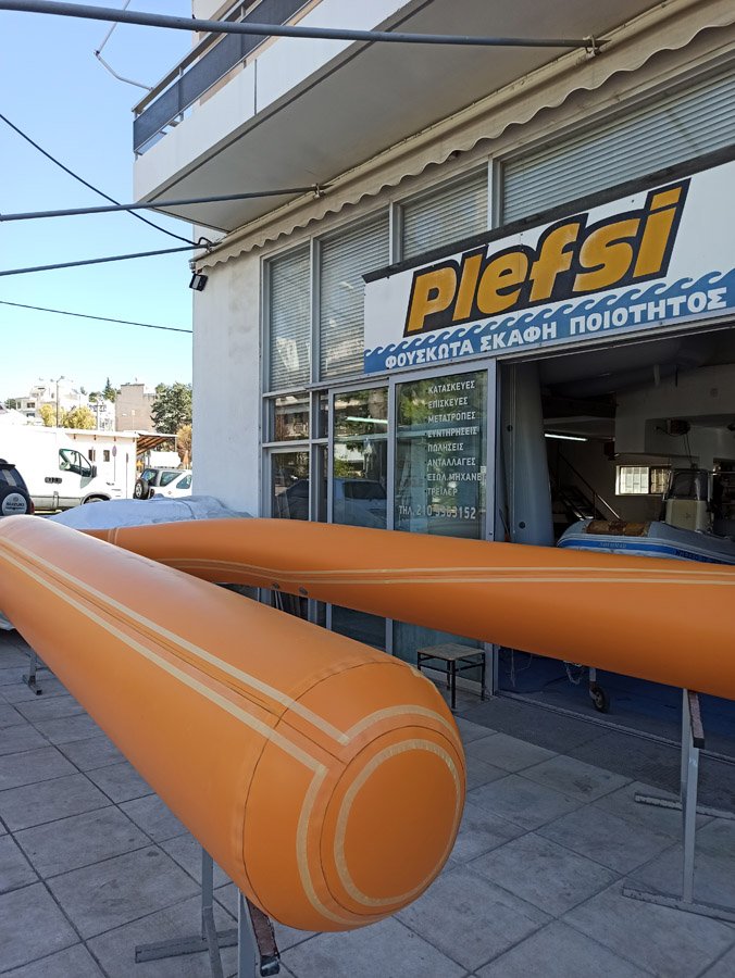 Αλλαγή αεροθαλάμου σε φουσκωτό σκάφος Bat